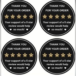 ⭐️ BEST SELLING ⭐️50 Please Leave a Review Star Stickers